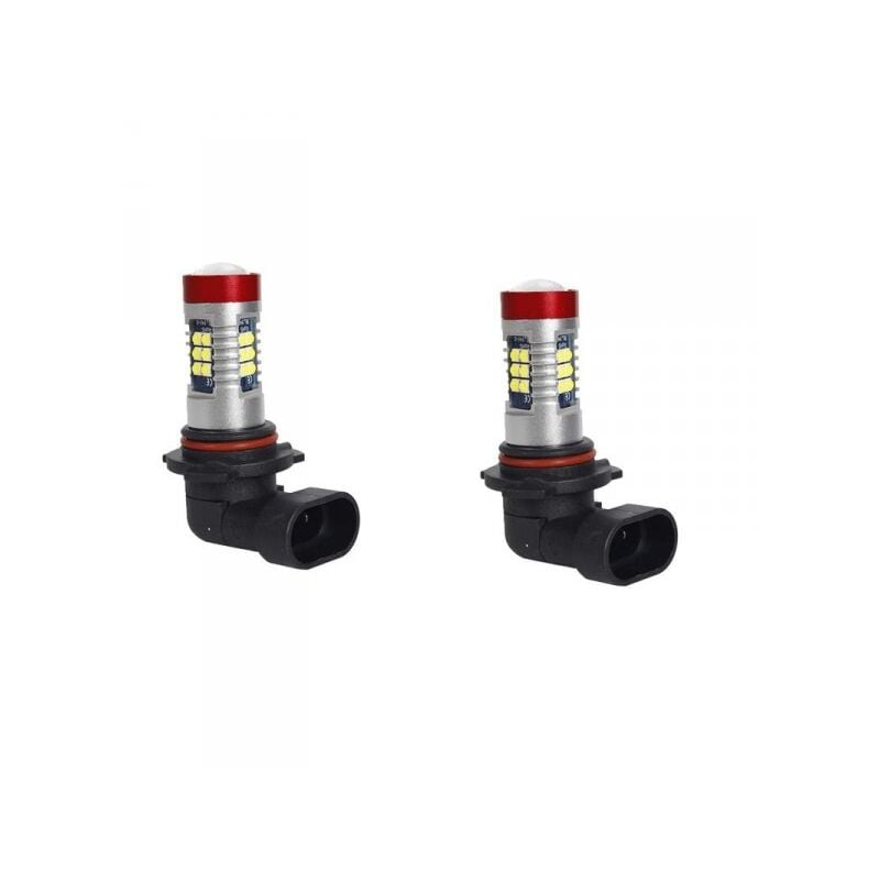 foto del prodotto a2zworld 2 pezzi lampada led hb3 9005 12v 24v 15 smd 3030 400lm 8w bianco freddo per fendinebbia h60mm