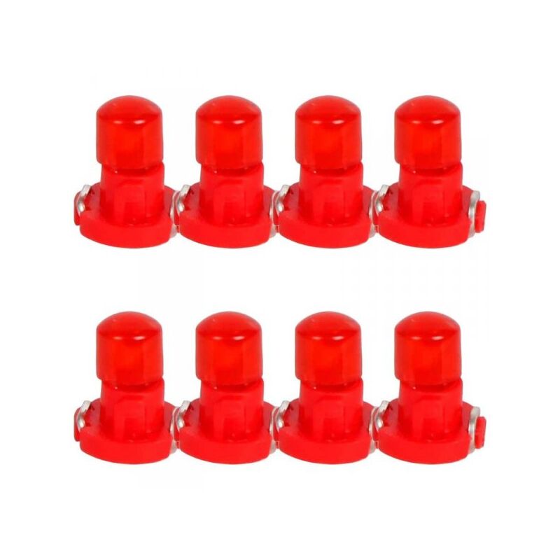 foto del prodotto a2zworld 8 pezzi lampada led t3 1 cob 12v 0.6w 40lm luce rossa 17mm luci cruscotti e strumentazioni