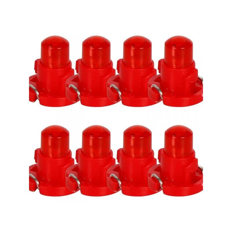 foto del prodotto a2zworld 8 pezzi lampada led t4.2 1 cob 12v 0.6w 40lm luce rossa 17mm luci cruscotti e strumentazioni