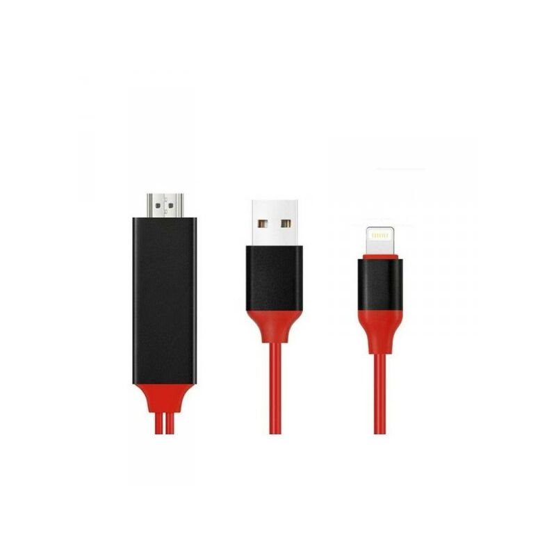 foto del prodotto a2zworld adattatore da lightning a hdmi hdtv cavo 2 metri per smartphone android a tv monitor proiettore