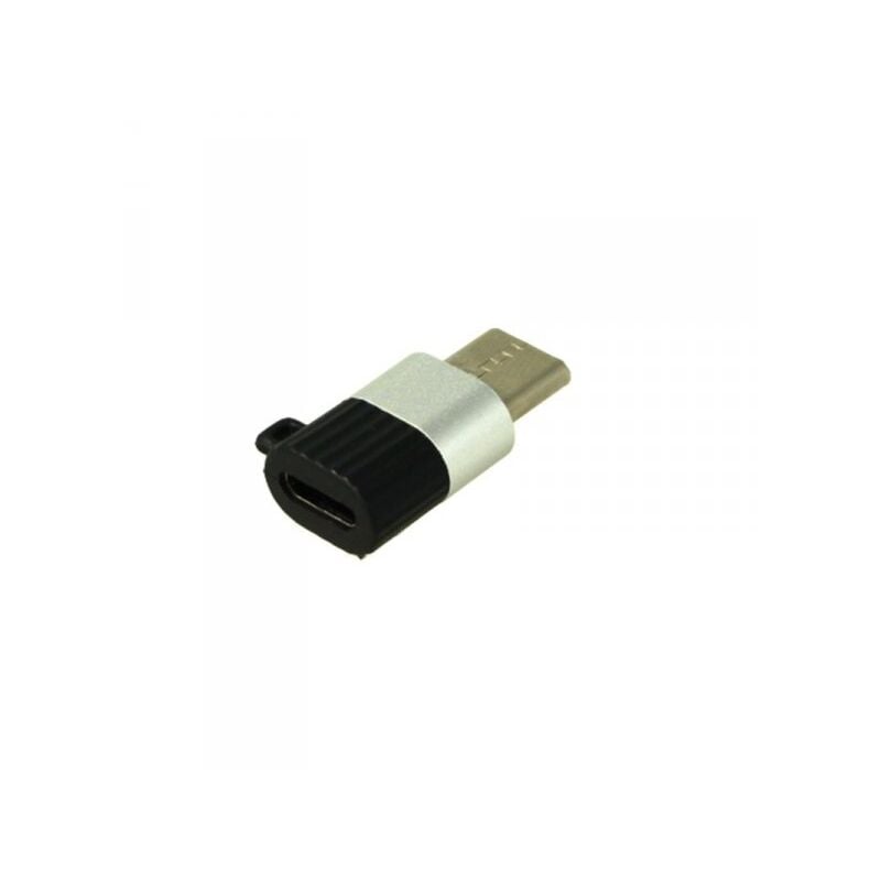 foto del prodotto a2zworld adattatore da micro usb femmina a usb type c maschio con portachiave incluso