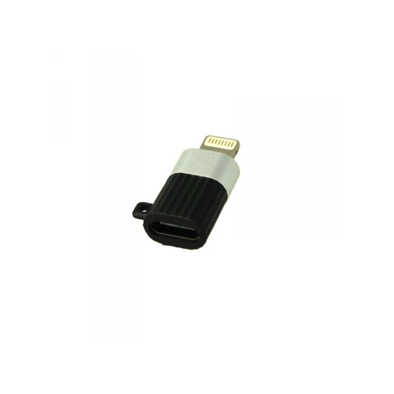 foto del prodotto a2zworld adattatore da usb c femmina a lightning maschio con portachiave incluso