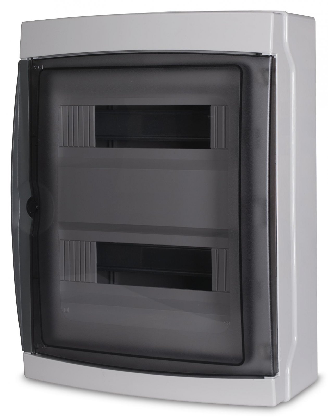 foto del prodotto a2zworld centralino da parete 24 moduli con portello fum , grigio ral 7035, 290x290x140 mm, ip65, ideale per installazioni elettriche interne ed esterne