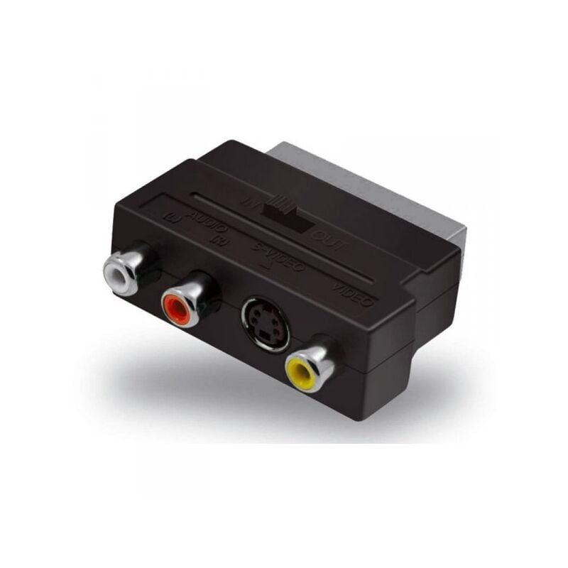 foto del prodotto a2zworld convertitore adattatore da scart a svhs rca per grabber convertitore vhs