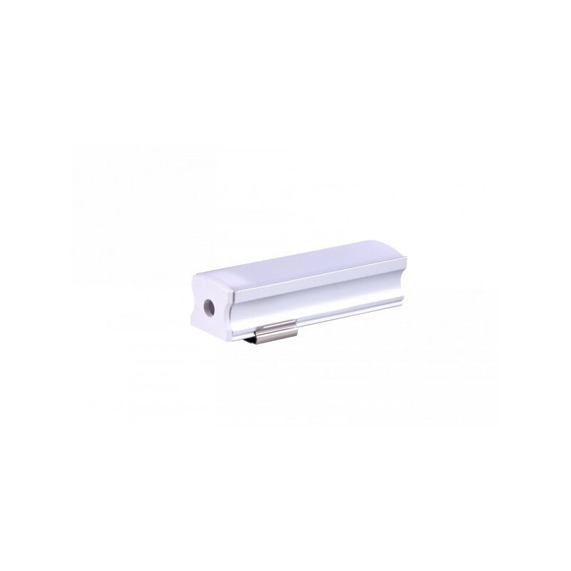 foto del prodotto a2zworld kit profilo alluminio completo da 2 metri per striscia led, alta profonda, dimensione 17.214.4mm, larghezza interna 12mm, 128g m, copertura