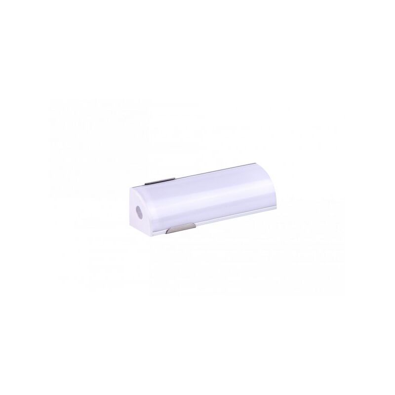 foto del prodotto a2zworld kit profilo alluminio completo da 2 metri per striscia led, angolare leggera, dimensione 15.815.8mm, larghezza interna 10mm, 77g m,