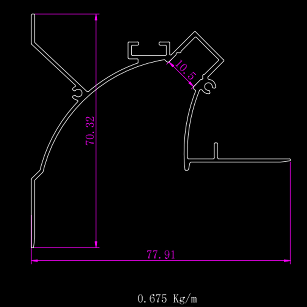 foto del prodotto a2zworld kit profilo alluminio completo da 2 metri per striscia led, da cartongesso illuminazione indiritta, dimensione 77.9 70.3mm, larghezza interna 10.5mm, 675g m, copertura opale, tappi chiusura e clip fissaggio incluso
