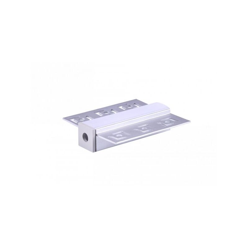 foto del prodotto a2zworld kit profilo alluminio completo da 2 metri per striscia led, da incasso con alette scomparsa, dimensione 55.514.9mm, larghezza interna