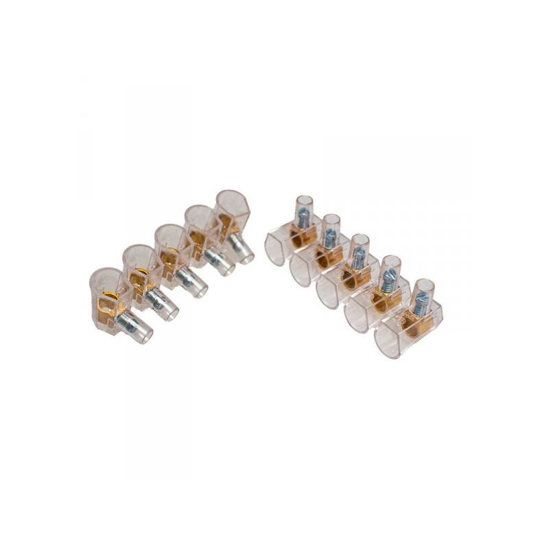 foto del prodotto a2zworld morsetti unipolari 2 stecche da 5 pezzi sezione 6 mm 