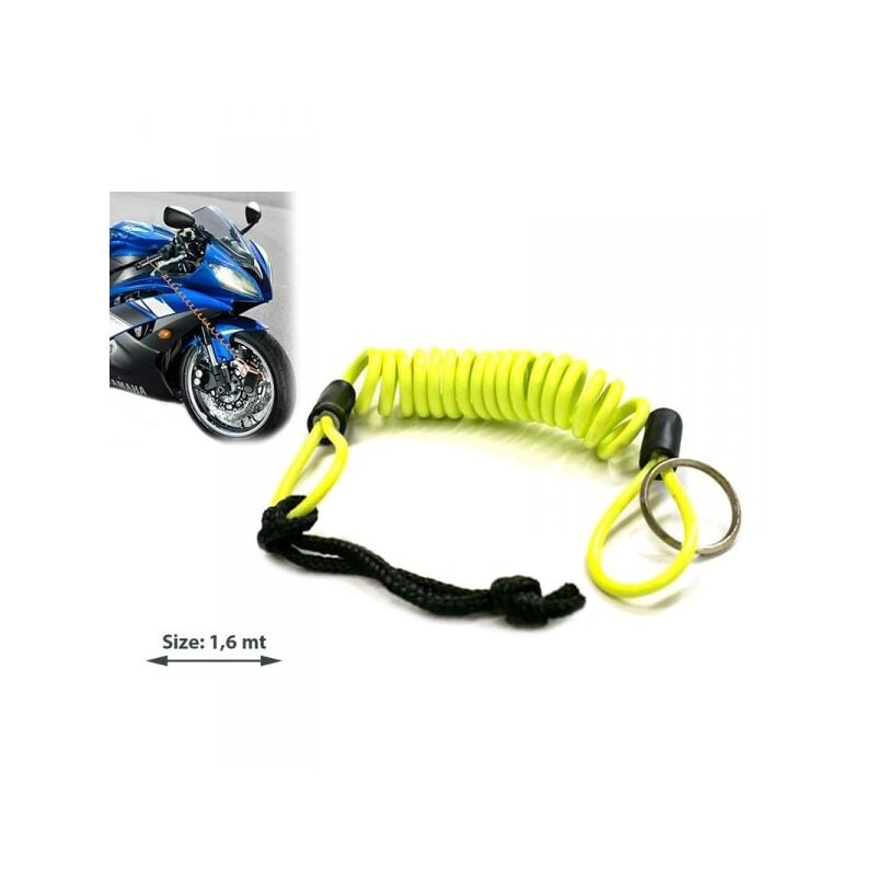 foto del prodotto a2zworld oxford cavo promemoria minder bloccadisco giallo estensibile fino a 1,2 metri