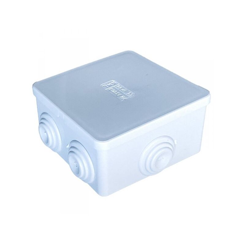 foto del prodotto a2zworld scatola di derivazione da parete stagna ip44 con 6 uscite passacavi 80x80x40mm coperchio a pressione