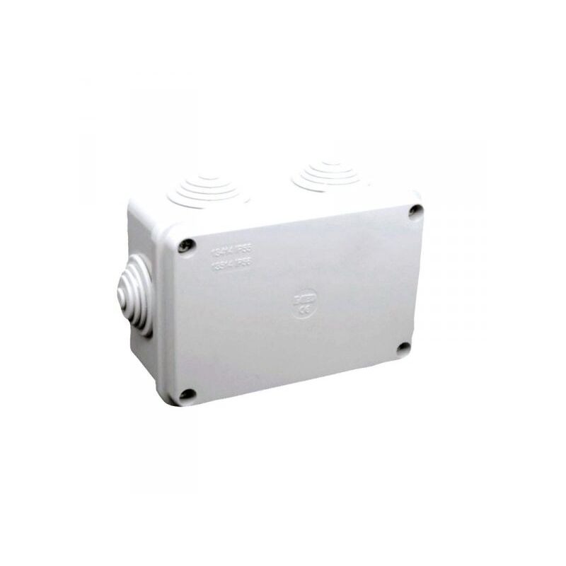 foto del prodotto a2zworld scatola di derivazione da parete stagna ip55 con 6 uscite passacavi 120x80x50mm coperchio con viti