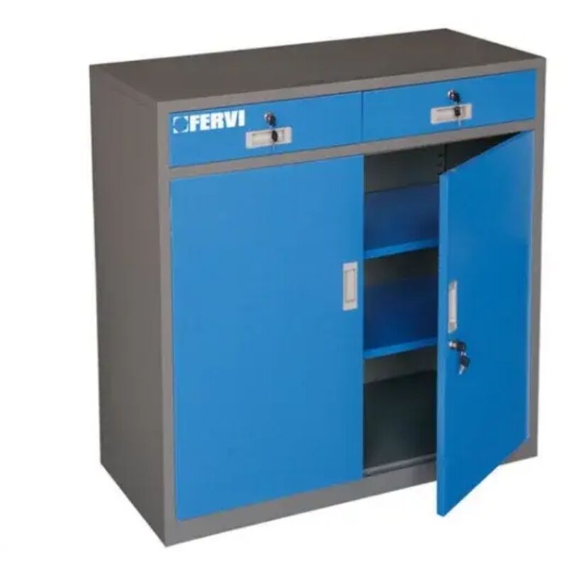 foto del prodotto a300 armadietto da officina doppia anta - fervi