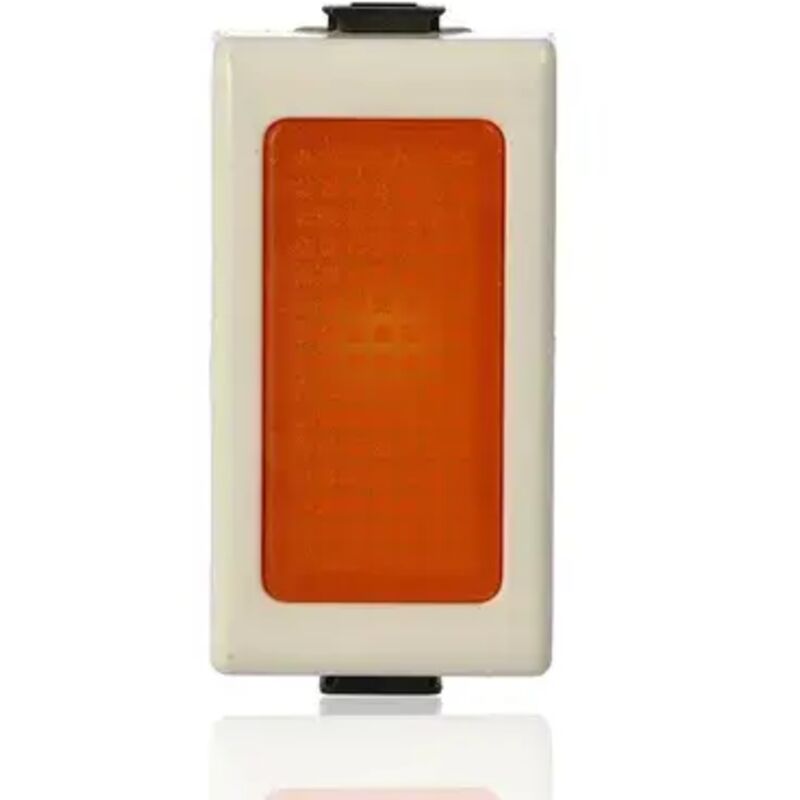 foto del prodotto a5060a portalampada avorio con diffusore arancio matix bticino
