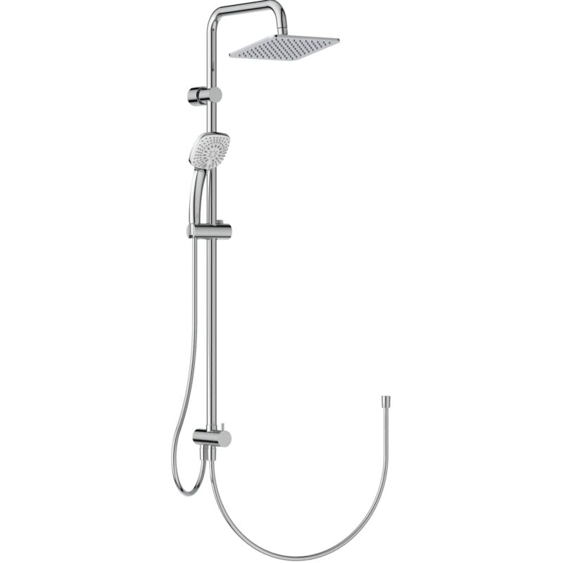 foto del prodotto a5862aa idealrain duo cube colonna doccia, da abbinare a miscelatore monocomando esterno doccia ideal standard