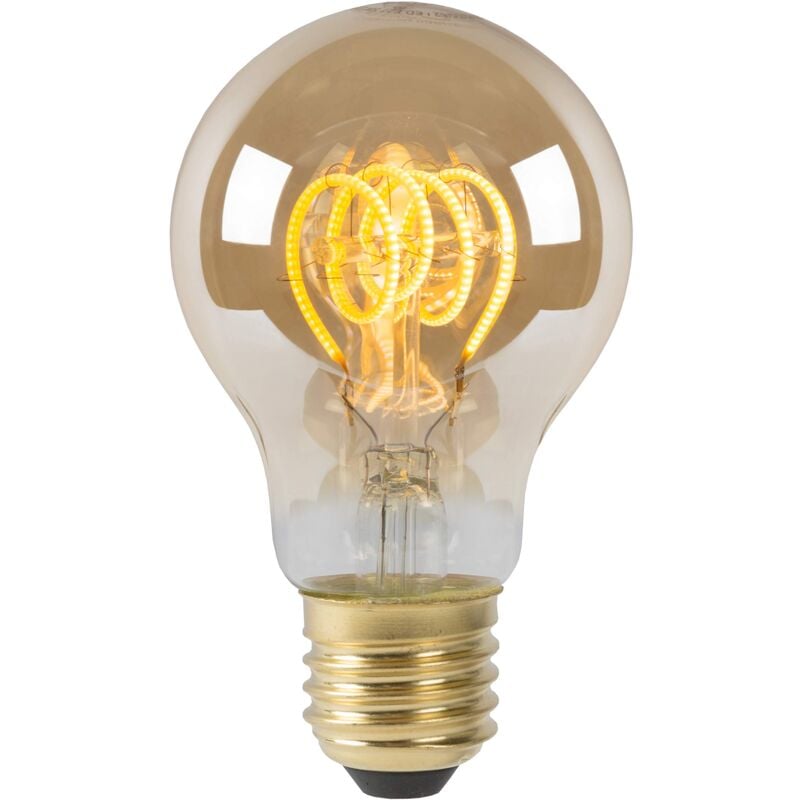 foto del prodotto a60 lampadina a filamento 6 cm led dim. e27 1x4,9w 2200k ambra lucide