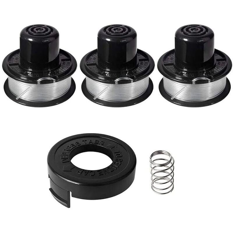 foto del prodotto a6226 bobina di filo compatibile con black and decker st4400 st4500 st5000 gl250 gl310 gl360 gl360sb, bobina di filo trimmer per black and decker