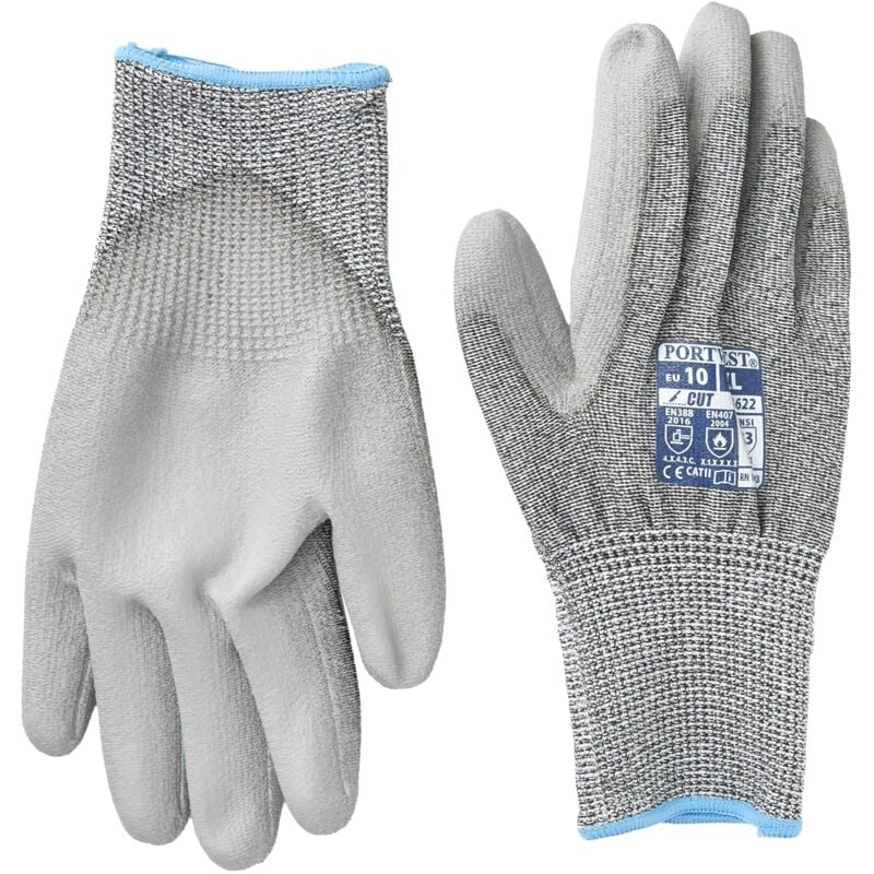 foto del prodotto a622g7rxl guanto palmo pu anti taglio 5, grigio, xl portwest