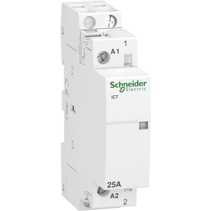 foto del prodotto a9c20731 contattore d installazione 1 na 1.2 w 250 v ac 25 a 1 pz. schneider electric