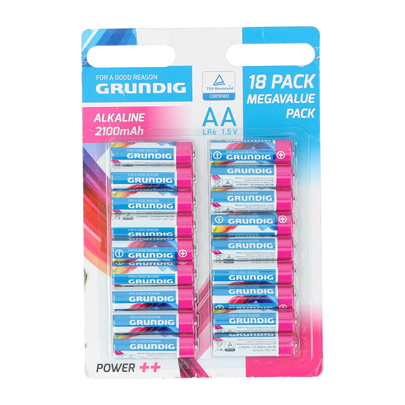 foto del prodotto aa lr6 1,5v alkaline batterie set 18 tlg. grundig
