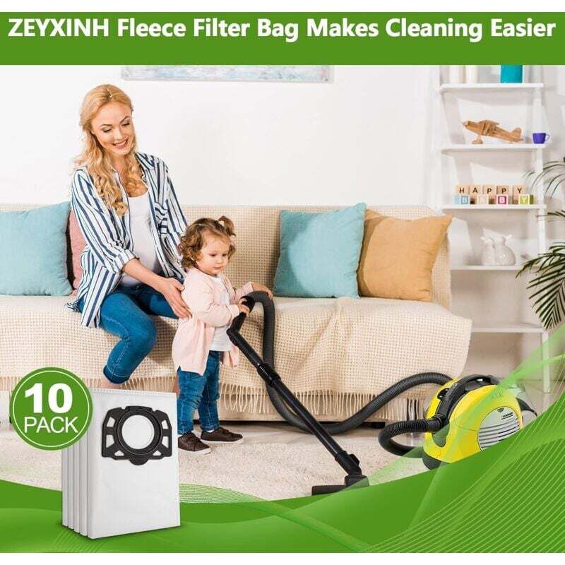 foto del prodotto aamunpa confezione da 10 sacchetti filtro per aspirapolvere k rcher 2.863 006.0 kfi 487 sacchetti per aspirapolvere k rcher wd4 wd5 wd6 wd5p wd6p