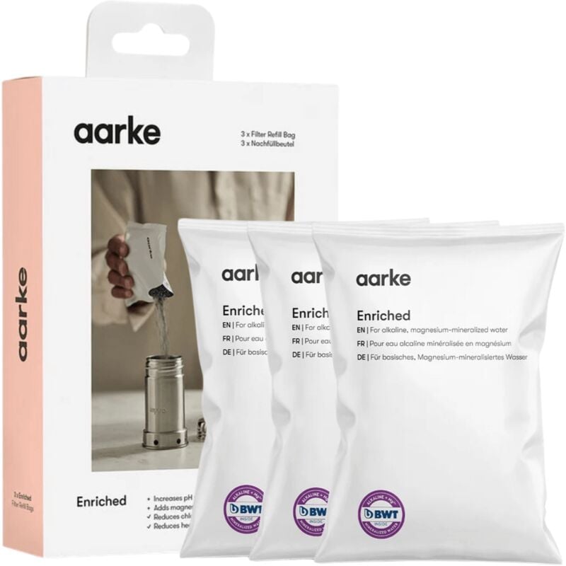 foto del prodotto aarke enriched alkaline magnesium pink granuli.