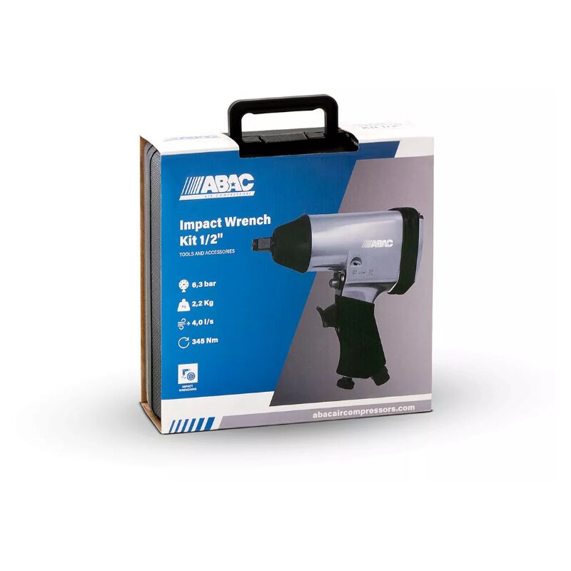 foto del prodotto abac avvitatore ad impulsi pneumatico in kit con valigetta ed inserti attacco 1 2 g 101