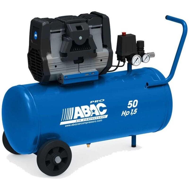 foto del prodotto abac compressore silenziato montecarlo carrellato compressore aria os super silent 50 lt