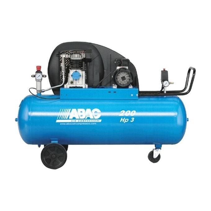 foto del prodotto abac compressore trifase a29b 3hp 200l con trasmissione a cinghia per uso professionale e hobby