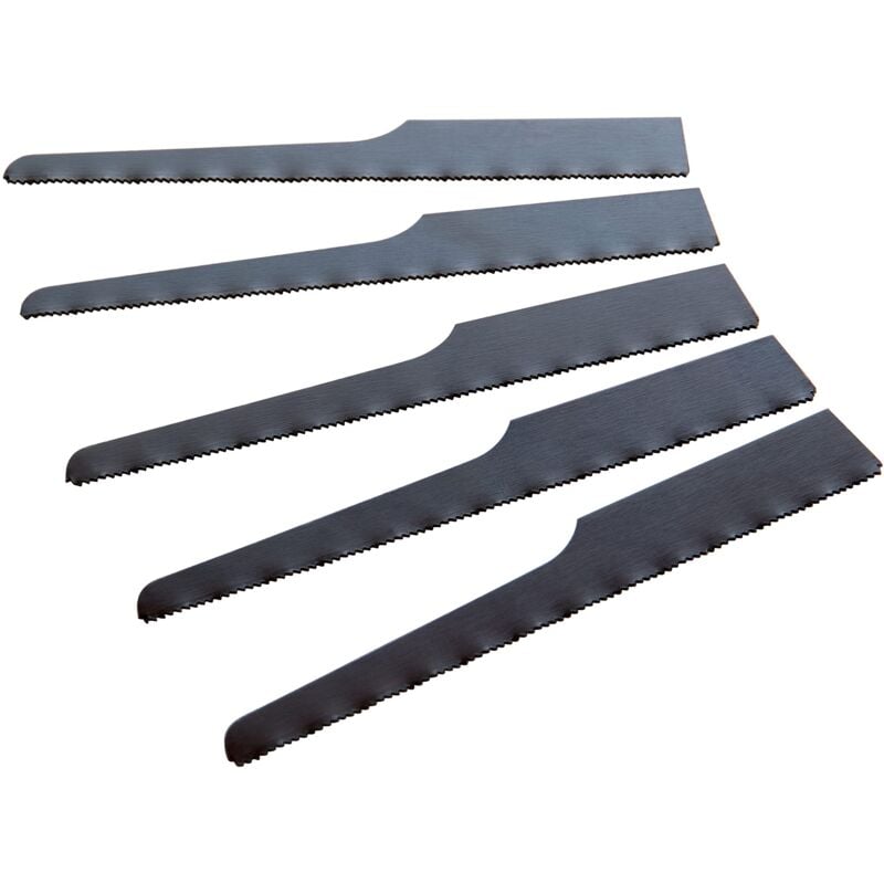 foto del prodotto abac lama per seghetto pneumatico 0.8 1.2 mm, lama per sega a gattuccio leggera, versione bimetallo, 5 unit 