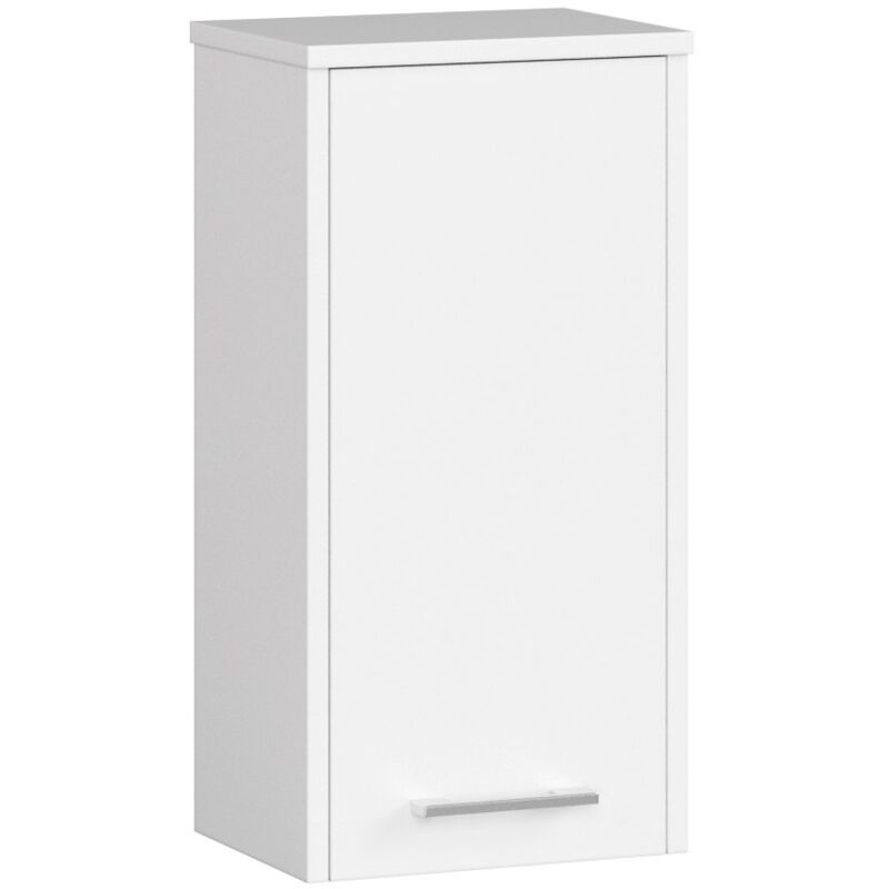 foto del prodotto abamihome mobile bagno sospeso akord fin bianca 30 cm 1 anta 30x22,5x60 cm