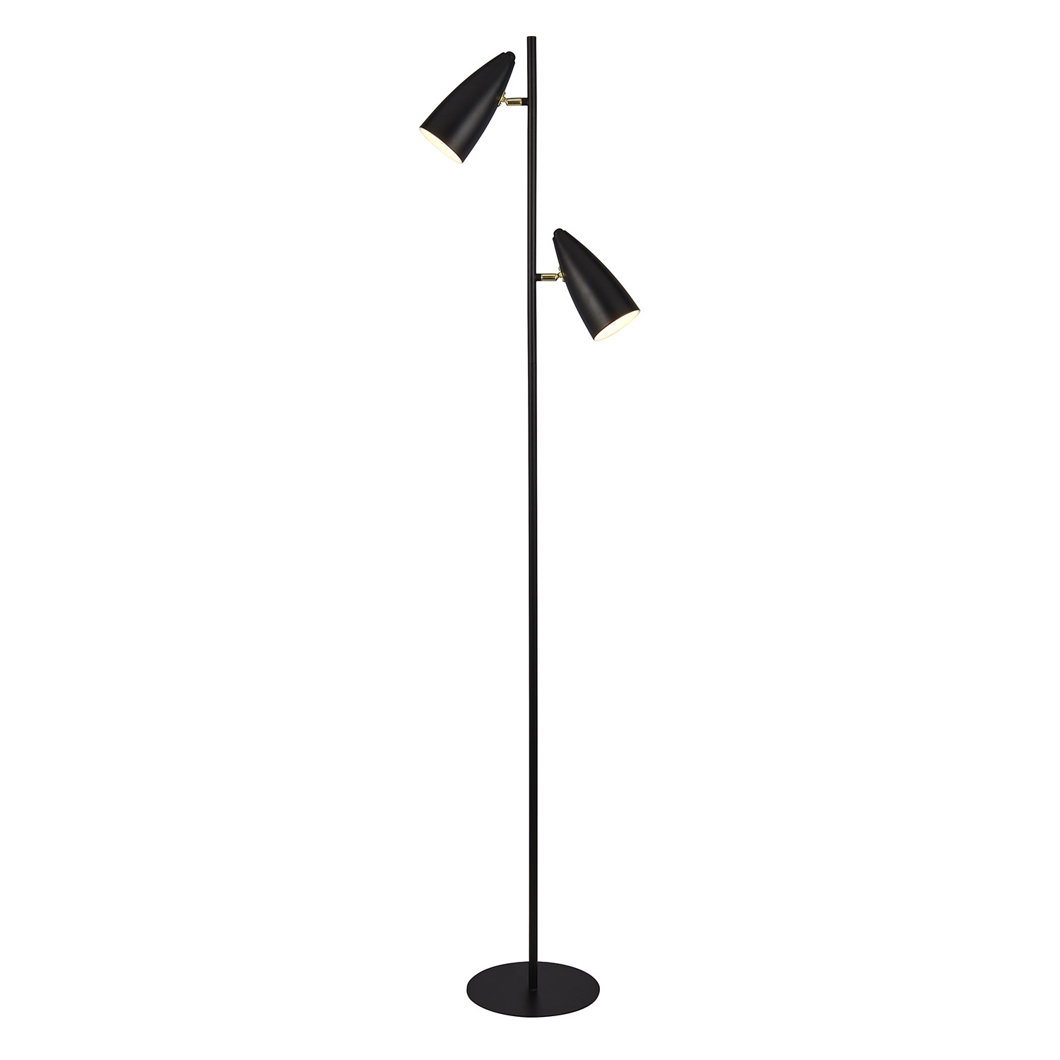 foto del prodotto abatjour contemporaneo stilo acciaio nero oro 1 luce e14