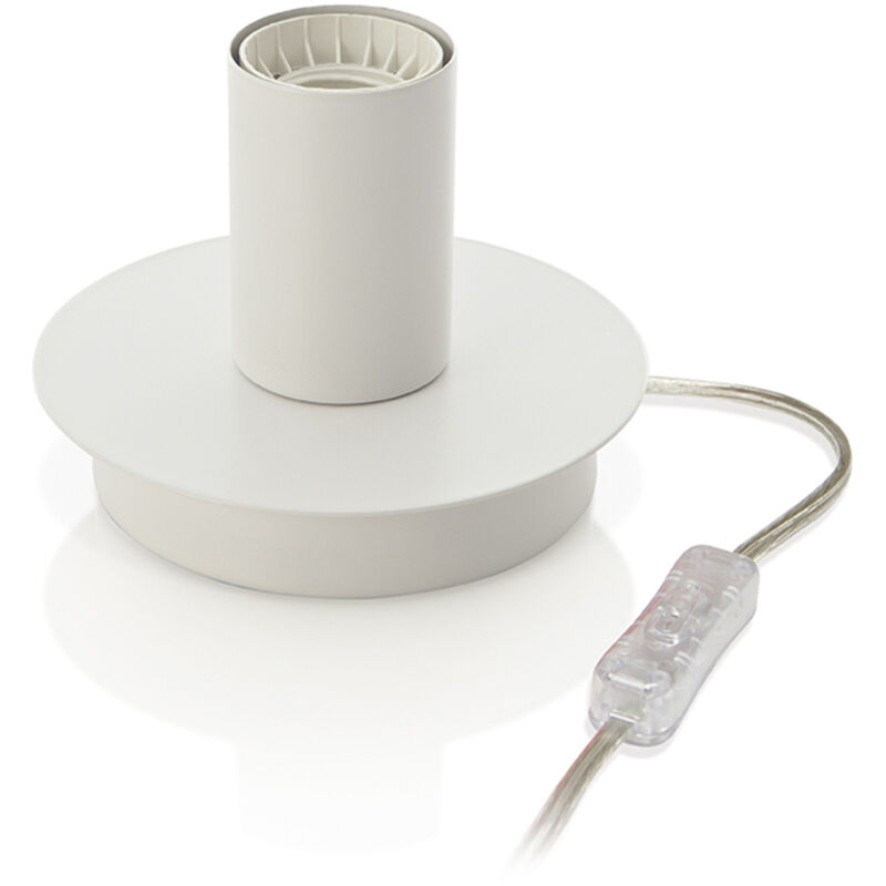 foto del prodotto abatjour contemporaneo up and down metallo bianco 1 luce e27