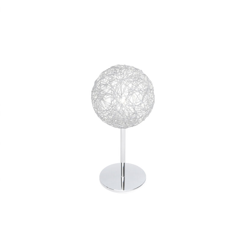 foto del prodotto abatjour contemporaneo willow metallo cromo diffusore alluminio 1 luce g9