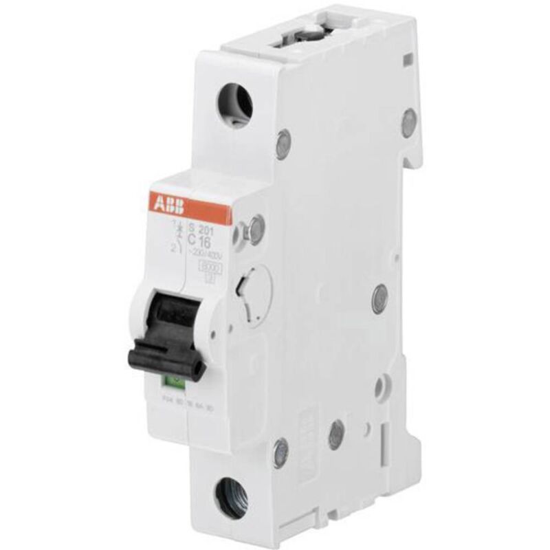 foto del prodotto abb 2cds251001r0064 s201 c6 interruttore magnetotermico a 1 fase 1 polo 6 a 230 v