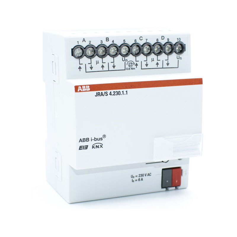 foto del prodotto abb attuatore per tapparelle knx jra s 4 canali knxg005