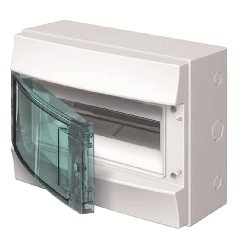 foto del prodotto abb centralino a parete grigio 12 moduli ip65 con porta 65p12x12