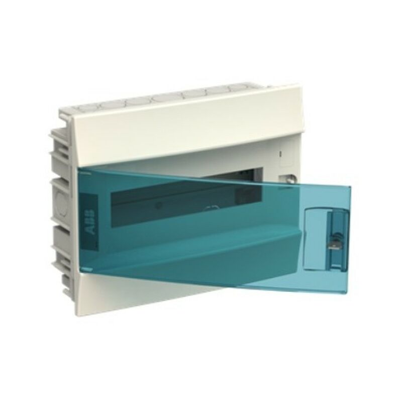 foto del prodotto abb centralino da incasso 12 moduli ip41 porta blue petrol bianco 41a12x12