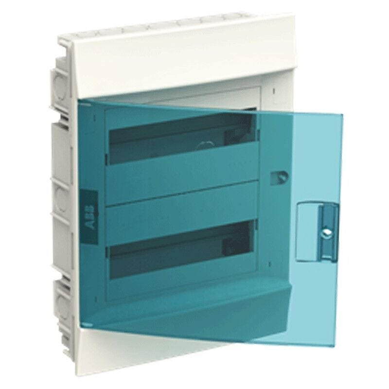 foto del prodotto abb centralino da incasso 24 moduli ip41 porta blue petrol bianco 41a12x22