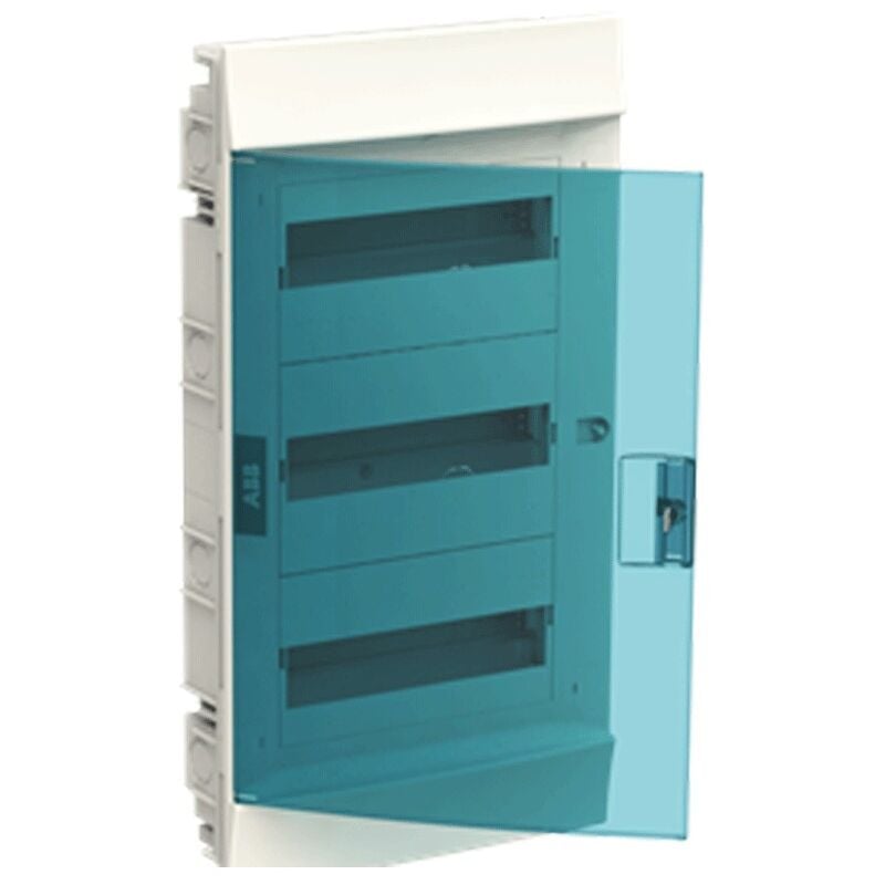 foto del prodotto abb centralino da incasso 36 moduli ip41 porta blue petrol bianco 3 file 41a12x32