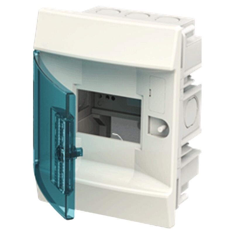 foto del prodotto abb centralino da incasso 4 moduli ip41 porta blue petrol bianco 41a04x12