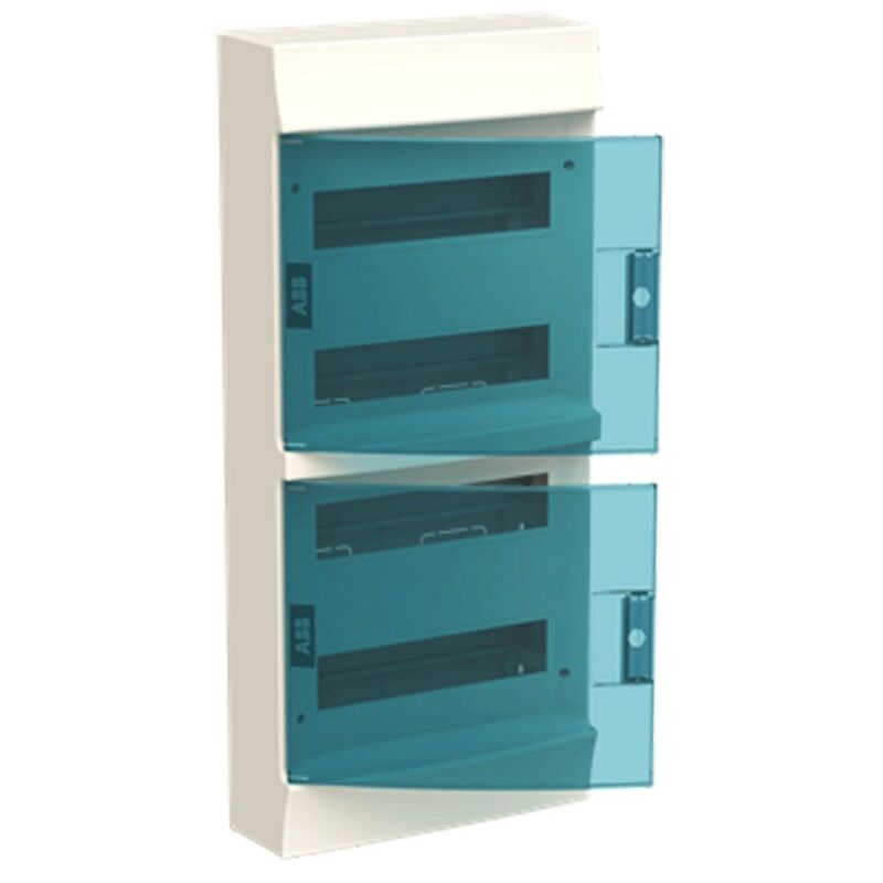 foto del prodotto abb centralino da parete 48 moduli ip41 porta blue petrol bianco 41p12x42