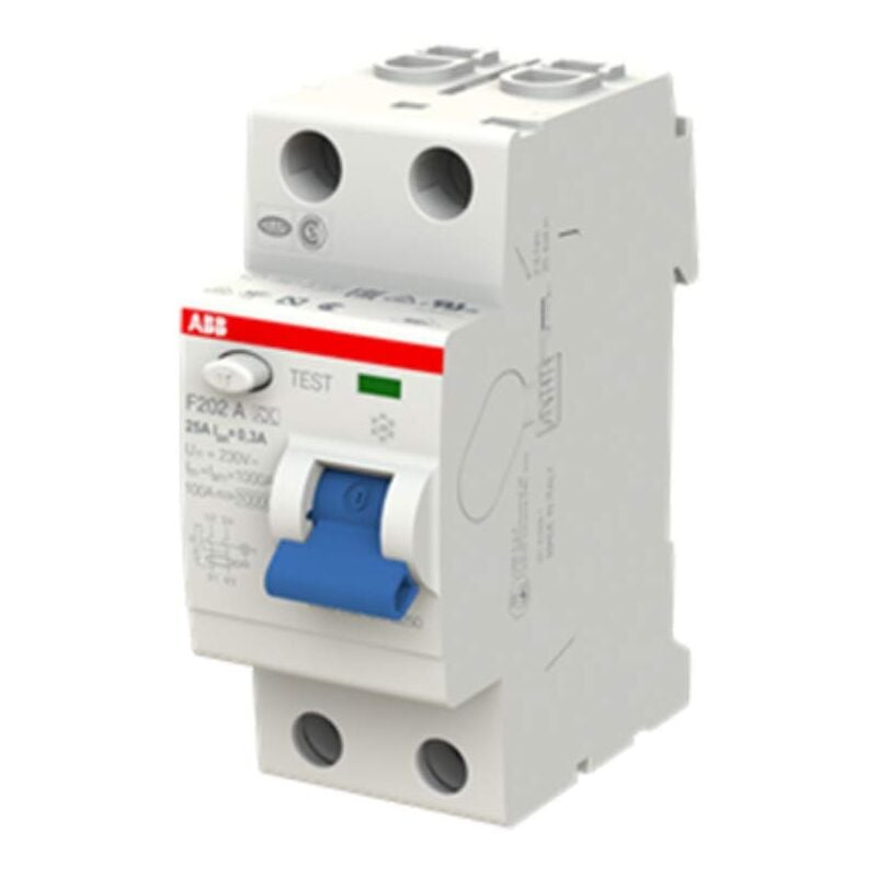 foto del prodotto abb f202 a 40a 300ma interr.differenz. puro 2p white
