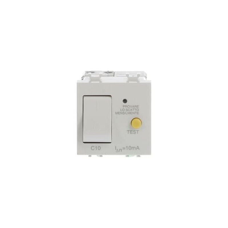 foto del prodotto abb interruttore automatico differenziale 1p n, c10, 10 ma, 3 ka chiara 2csk1308ch