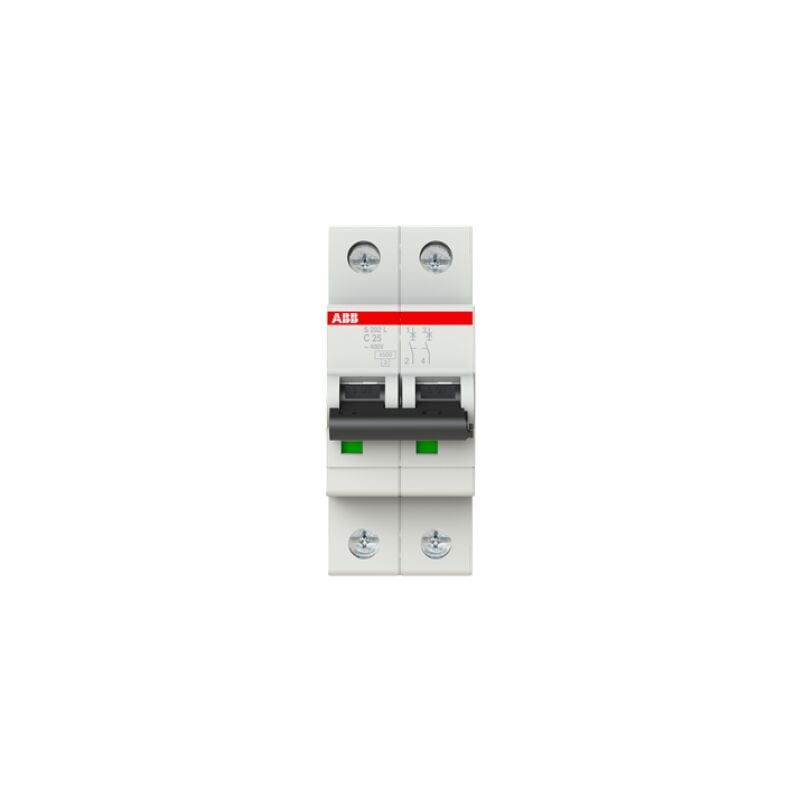 foto del prodotto abb interruttore automatico s202l c25 4,5ka 2p s598507