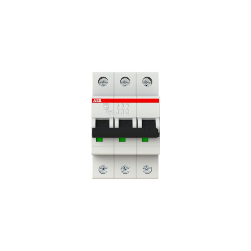 foto del prodotto abb interruttore automatico s203 c32 6ka 3p s468305