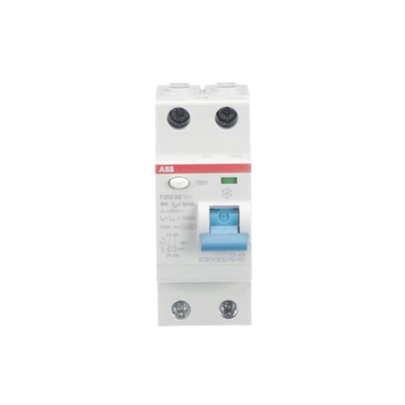 foto del prodotto abb interruttore differenziale puro 2 poli f202 ac 16a 10ma f427799