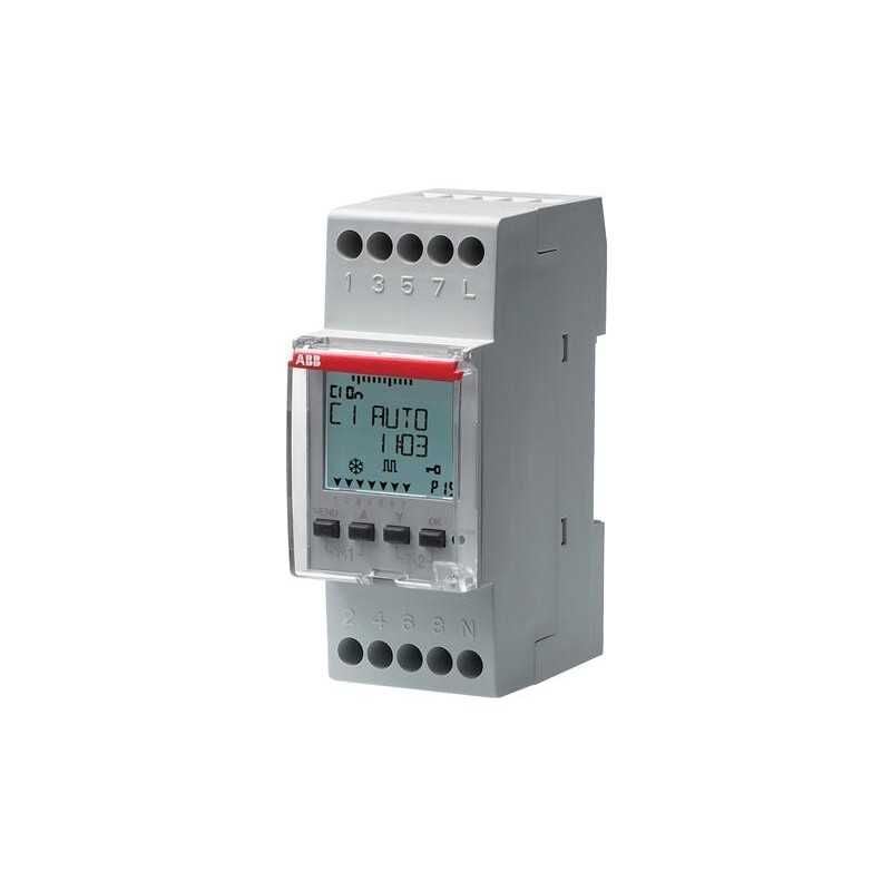 foto del prodotto abb interruttore digitale a tempo 2 canali con chiave program. d2 synchro m277363 