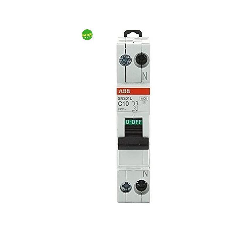 foto del prodotto abb interruttore magnetotermico 10a 1 modulo interruzione icn 4,5 ka