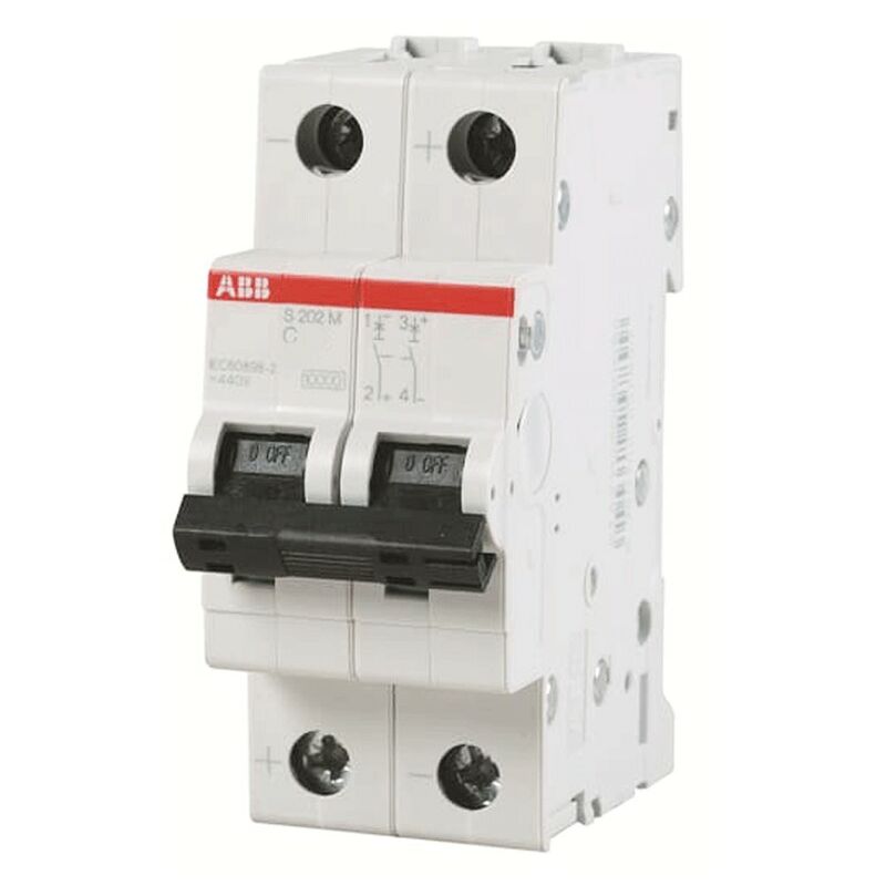 foto del prodotto abb interruttore magnetotermico 2p 20a 10ka c 2m s202m s550314